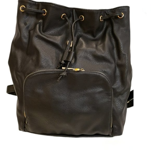 Aldo Bags Aldo Black Leather Backpack Poshmark